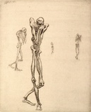 Artist: Graham, Geoffrey. | Title: Figures covering their faces | Date: c.1938 | Technique: etching, printed in black ink, from one plate