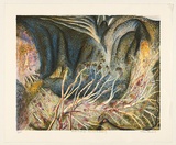 Artist: Robinson, William. | Title: Creation landscape - man and the spheres I, II, III. | Date: 1991 | Technique: lithograph, printed in colour, from multiple plates