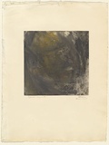 Artist: Halpern, Stacha. | Title: not titled [Carcass] | Date: 1958 | Technique: etching and aquatint, printed in relief as gouache monotype, from one plate