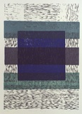 Artist: Dudin, Mary. | Title: Element aqua I | Date: 1997, July | Technique: linocut, printed in colour, from multiple blocks