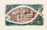 Artist: Brash, Barbara. | Title: (Fish). | Date: c.1955 | Technique: linocut, printed in colour, from five blocks