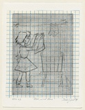 Artist: Dowd, Teresa. | Title: Blow, wind blow | Date: 1999, October | Technique: drypoint, printed in black ink with plate-tone, from one plate