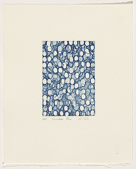 Artist: Taylor, Simon. | Title: Cerulean blue | Date: 2007 | Technique: etching, open-bite and aquatint, printed in colour, from one plate