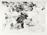 Artist: Moore, Mary. | Title: not titled | Date: 1981 | Technique: mezzotint, drypoint and acid mixed with wall-paper paste printed in black ink, from one plate | Copyright: © Mary Moore
