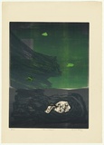 Artist: KING, Grahame | Title: Green submerged | Date: 1975 | Technique: lithograph, printed in colour, from three stones [or plates]