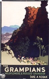 Artist: Northfield, James. | Title: The Grampians | Date: (1930-39) | Technique: lithograph, printed in colour, from multiple stones [or plates] | Copyright: © James Northfield Heritage Art Trust