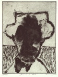 Artist: Lee, Graeme. | Title: Man in a hat | Date: 1995, November | Technique: etching, printed in black ink, from one plate