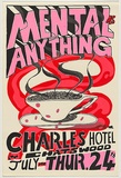 Artist: WORSTEAD, Paul | Title: Mental as anything - Charles Hotel | Date: 1980 | Technique: screenprint, printed in colour, from three stencils | Copyright: This work appears on screen courtesy of the artist