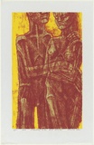 Artist: ROSE, David | Title: Standing man and woman | Date: 1963 | Technique: screenprint, printed in colour, from four stencils