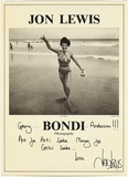 Artist: UNKNOWN | Title: Jon Lewis. Bondi photographs | Date: 1985 | Technique: offset-lithograph
