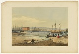 Artist: Angas, George French. | Title: Port Adelaide. | Date: 1846-47 | Technique: lithograph, printed in colour, from multiple stones; varnish highlights by brush