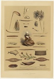 Artist: Angas, George French. | Title: The Aboriginal inhabitants [5]. | Date: 1846-47 | Technique: lithograph, printed in colour, from multiple stones; varnish highlights by brush