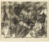 Artist: Halpern, Stacha. | Title: not titled [Abstraction] | Date: (1956-58) | Technique: lithograph, printed in black ink, from one stone [or plate]