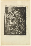 Artist: Halpern, Stacha. | Title: not titled [Face] | Date: 1956 | Technique: lithograph, printed in black ink, from one stone [or plate]