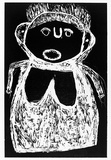 Artist: Petyarre, Kwementyaye (Kathleen). | Title: not titled [No.4] | Date: 1990 | Technique: woodcut, printed in black ink, from one block