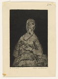 Artist: WILLIAMS, Fred | Title: The engagement ring. Number 2 | Date: 1955-56 | Technique: etching and aquatint, printed in black ink, from one zinc plate | Copyright: © Fred Williams Estate