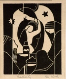 Artist: Wood, Rex. | Title: Nativity | Date: c.1933 | Technique: linocut, printed in black ink, from one block