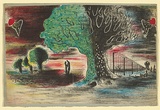 Artist: Bainbridge, John. | Title: no title [Lost love). | Date: c.1944 | Technique: lithograph, printed in colour, from multiple stones [or plates]