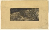 Artist: Halpern, Stacha. | Title: not titled [Abstraction] | Date: 1958 | Technique: etching, printed in black ink, from one plate; chalk additions