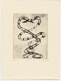 Artist: MITROPOULOS, Connie | Title: Knots | Date: 1996, July/August | Technique: drypoint, printed in black ink, from one plate