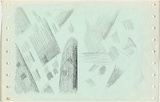 Artist: McCahon, Colin. | Title: [Paper lithographic plate for unknown print] | Date: c. 1957 | Technique: drawing, in black lithographic crayon