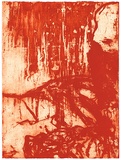 Title: Shallow grave 1 [panel 2] | Date: 2000 | Technique: liftground aquatint, printed in red ink, from one copper plate