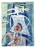 Artist: HANRAHAN, Barbara | Title: Dolly, vamp of the north | Date: 1984 | Technique: etching and aquatint, printed in colour