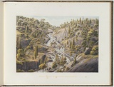 Artist: von Guérard, Eugene | Title: Reedy Creek Falls near Beechworth | Date: (1866 - 68) | Technique: lithograph, printed in colour, from multiple stones [or plates]