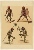Artist: Angas, George French. | Title: Portraits of the aboriginal inhabitants [6]. | Date: 1846-47 | Technique: lithograph, printed in colour, from multiple stones; varnish highlights by brush