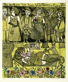 Artist: HANRAHAN, Barbara | Title: Dream people | Date: 1975 | Technique: etching, printed in colour with plate-tone
