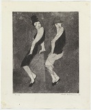 Artist: WILLIAMS, Fred | Title: The boy friend. | Date: 1955-56 | Technique: etching, aquatint, engraving and drypoint, printed in black ink, from one copper plate | Copyright: © Fred Williams Estate