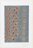 Artist: Nangala Joshua, Norma. | Title: Tracks | Date: c.2001 | Technique: screenprint, printed in colour, from five stencils