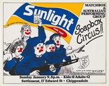 Artist: MACKINOLTY, Chips | Title: Sunlight - Soapbox Circus. | Date: 1977 | Technique: screenprint, printed in colour, from four stencils,