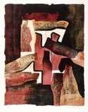 Artist: KING, Grahame | Title: The secret II | Date: 1989 | Technique: lithograph, printed in colour, from three stones [or plates]