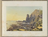 Artist: von Guérard, Eugene | Title: Castle Rock, Cape Schanck | Date: (1866 - 68) | Technique: lithograph, printed in colour, from multiple stones [or plates]
