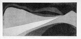 Artist: Rooney, Elizabeth. | Title: Road through the hills | Date: 1969-71 | Technique: aquatint and engraving, printed in black ink with plate-tone, from one copper plate