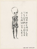 Artist: VEXTA. | Title: War victim. | Date: 2004 | Technique: stencil, printed in grey ink, from one stencil