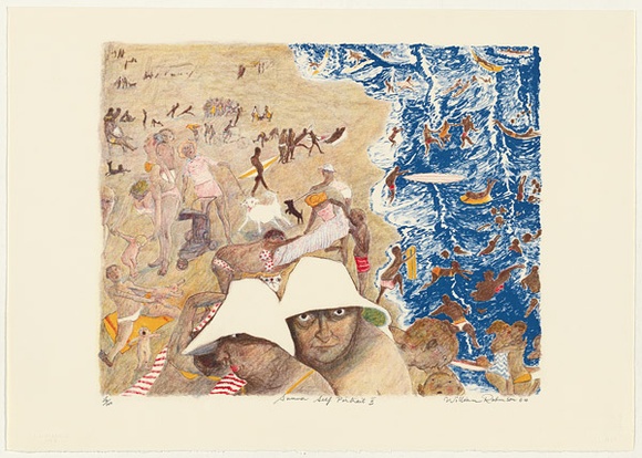 Artist: Robinson, William. | Title: Summer self portrait II | Date: 2004 | Technique: lithograph, printed in colour, from multiple stones