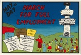 Artist: Morrow, David. | Title: March for full employment ... May Day '81. | Date: 1981 | Technique: screenprint, printed in colour, from multiple stencils