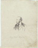 Artist: NICHOLAS, William | Title: The speculator (Benjamin Boyd) | Date: 1847 | Technique: pen-lithograph, printed in black ink, from one zinc plate