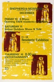 Artist: MERD INTERNATIONAL | Title: Shepherd and Newman, December Opening S and N residents exhibition | Date: 1984 | Technique: screenprint