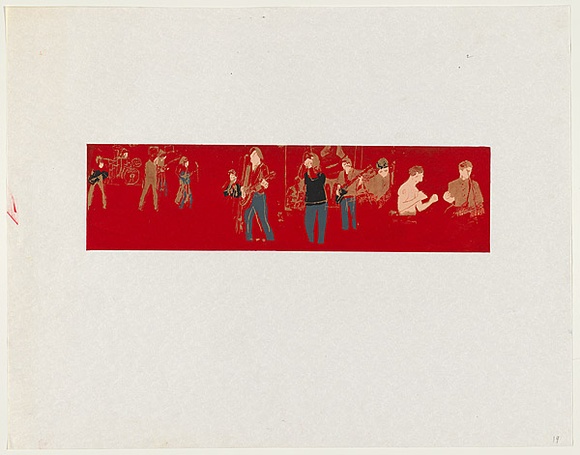 Artist: JOHNSON, Tim | Title: Radio Birdman | Date: 1979 | Technique: screenprint, printed in colour, from multiple stencils | Copyright: © Tim Johnson Artist: JOHNSON, Tim | Title: Radio Birdman | Date: 1979 | Technique: screenprint, printed in colour, from multiple stencils | Copyright: © Tim Johnson