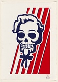 Artist: MARCSTA, | Title: FCK. | Date: 2001 | Technique: screenprint, printed in blue and red ink, from two stencils