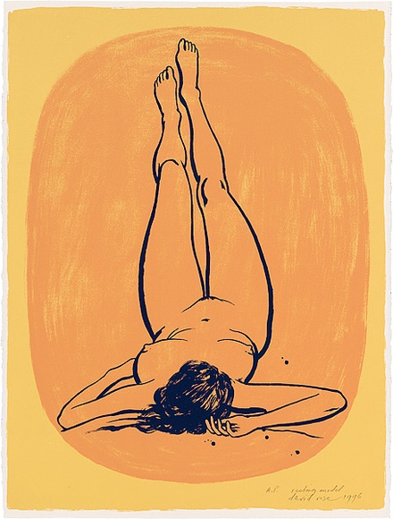 Artist: ROSE, David | Title: Resting model | Date: 1996 | Technique: screenprint, printed in colour, from multiple screens