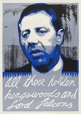Artist: WORSTEAD, Paul | Title: Mayor - All these Holden Kingswood and Ford Falcons. | Date: 1976 | Technique: screenprint, printed in colour, from three stencils in  blue, silver,and black ink | Copyright: This work appears on screen courtesy of the artist