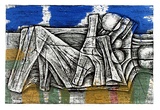 Artist: ROSE, David | Title: Mother, son and blue sky | Date: 1963 | Technique: screenprint, printed in colour, from seven stencils