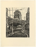 Artist: Harding, Nicholas. | Title: not titled [Eddy Avenue] | Date: 2001 | Technique: ethcing, aquatint, sugar-lift and open-bite, printed in black ink, from one plate