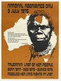 Artist: UNKNOWN | Title: National Aborigines Day 9 July 1976. | Date: 1976 | Technique: lithograph, printed in colour, from two plates
