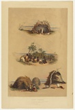 Artist: Angas, George French. | Title: The Aboriginal inhabitants [3]. | Date: 1846-47 | Technique: lithograph, printed in colour, from multiple stones; varnish highlights by brush