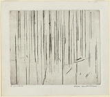Artist: WILLIAMS, Fred | Title: Echuca landscape. | Date: 1961 | Technique: engraving, printed in black ink, from one copper plate | Copyright: © Fred Williams Estate